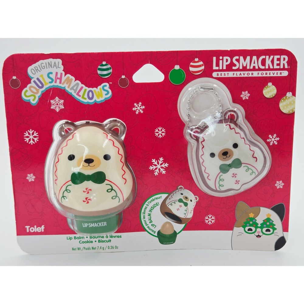 Lip Smacker Squishmallows Tolef Sloth Cookie Lip Balm & Keychain Holiday Set